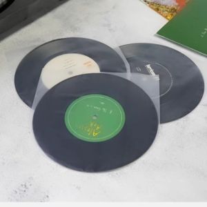 25-Pack Vinyl Record Inner Sleeves12-inch Protective Cover Crystal Clear Fit for Single & Double Lp Album Collection Protection
