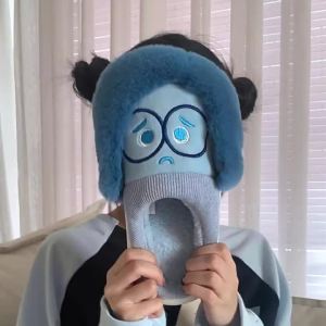 XIXITIAO Worry Leisure Warm Fashion Fur Hyoma Home Lady Student Fun Cute Cotton Slippers