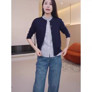 French Lace Collar Stripe Sleeveless Shirt Women Spring Summer Autumn Winter Layering Vest Inner Wear Base Top Straight Tube