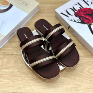 CALVARI - HELENA Sandal Wanita Korea Teplek Casual Kekinian Size 36 - 40 Sendal Flat Cewek Kasual