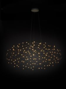 Modern Luxury Chandelier Designer Villa Hall Full Sky Star Creative Clothing Store Lighting Pendant Light Stainless Steel LED