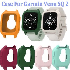 Soft Silicone Screen Protector Case Cover For Garmin Venu SQ 2 Protective Frame Shell Bumper
