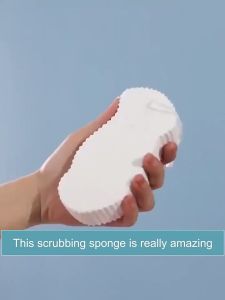 Bath Sponge 1PC Soft Baby Bath Sponge Body Scrubber for Baby Adults Bath Exfoliating Skin Sponge Fiber Body Scrub Bath Sponge Exfoliating Brush Magic Bathroom Products Household Merchandises
