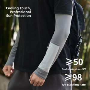 MiiOW | Loose Mens Ice Sleeve Sun Protection Arm Covers Fishing Driving Outdoor Activities UV Protection Ice Silk Sleeve Covers For Summer