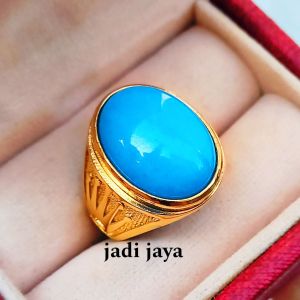 CINCIN BATU BLUE JADE SUPER KEREN