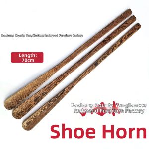 MOLORE | Ergonomic Long Handle Wooden & Brass Shoe Horn