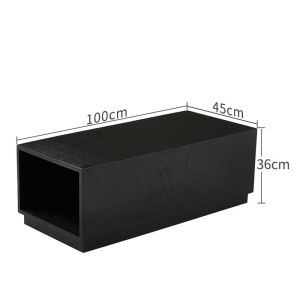 Scandinavian Sofa Solid Wood Gap Table Living Room Accessible Luxury Side Cabinet Middle Coffee Table Locker Rectangular Stone Plate Armrest Cabinet