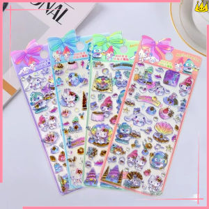 Miếng Dán 3D Hello Kitty Dễ Thương Trang Trí Hoạt Hình Cho Ốp Điện Thoại Cốc Sổ Tay Nhà Cửa Quà Tặng Ngày Lễ Cho Học Sinh Chất Liệu PVC