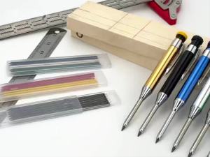 MROOFUL | Bút Chì Cơ Khí Kim Loại 2.8mm Dành Cho Thợ Mộc Có Kẹp Giữ Kẹp Túi Sâu Dụng Cụ Thợ Gỗ Độ Cứng Chì 2B Cho Vẽ Chính Xác