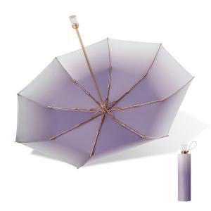 Sun UV Protection Cooling Umbrella 8-Rib Colorful Gel Wavy Crystals Handle