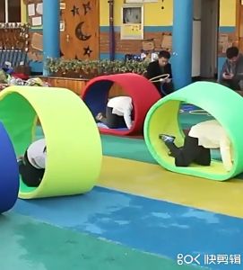 Childrens Sensory Training Equipment Wheel Toys Tank Crawling Circles Outdoor Crawling Toys Early Education Toys