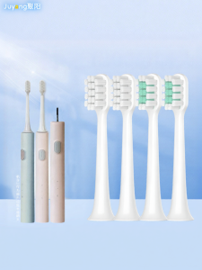 Soft Replacement Toothbrush Heads for Xiaomi T200 Electric Toothbrush Adult Oral Care Dental Care Soft Bristles Metal Interface