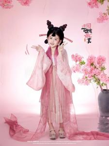 Princess Cosplay Costume Children Performance Outfit Hanfu Women Halloween Performance Clothes Long Sleeve Checkered Pattern