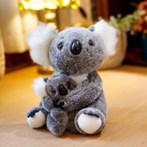 Adorable Little Koala Doll Tree Bag Bear Plush Toy Gift for Children Cute Stuffed Animal Collectible PP Cotton Filled