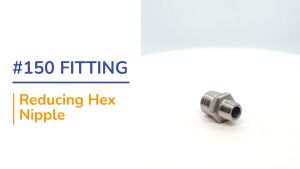 Stainless Steel SS316 Reducing Nipple Fitting 1/4” to 2 1/2” NPT/BSPT Male Ends Class #150 Unequal Size Pipe Connector