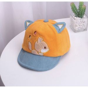 T.I - Topi Bisbol Anak Squirell Fox Baseball Hat Import