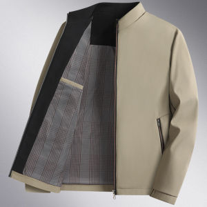 JIFANPAUL | Mens Lightweight Turn-down Collar Jacket for Spring and Autumn