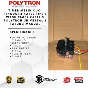 Timer Mesin Cuci Pencuci 3 Kabel Tipe B Wash Timer Kabel 3 Polytron Universal 2 Tabung Manual