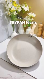 FRY PAN Panci 16cm penggorengan anti lengket granit putih venice - panci bayi mpasi