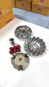 ชามขูดร่องใส่เม็ด ชุดชามขูดร่อง เวสป้า VESPA LX125 LX150 ชามขับหน้า ชุดชามข้างมอเตอร์ไซค์ เวสป้าแอลเอ็กซ์ ชามแต่งขูดร่อง ชุดใหญ่