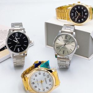 นาฬิกาข้อมือแฟชั่นหรูหรา สายเลท แถมฟรีกล่อง