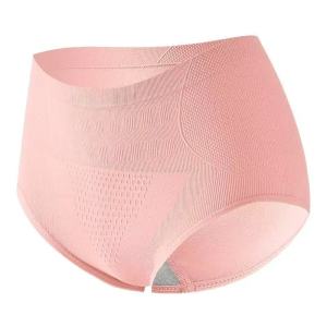 Womens Body Shaper Seamless Briefs Solid Color High Waist Underwear Female Tummy Control Shapewear Breathable Panties