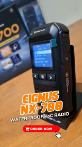 *FREE DATA FOR 1 YEAR* Cignus NX700 Waterproof PoC Two-way Radio NX-700