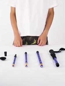 Camel  Cane Carbon Lightweight Retractable Folding Hiking Climbing Walking Stick Elderly Non-Slip Carbon Fiber Crutch