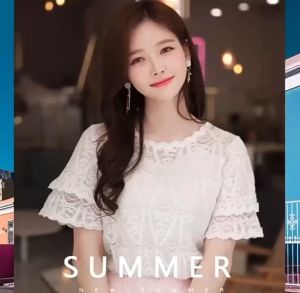 เสื้อผ้าแฟชั่นผู้หญิง เสื้อลูกไม้แขนสั้นผู้หญิง เสื้อลูกไม้ ผู้หญิง หนังสือเสื้อผ้า ผู้หญิงมากที่สุด