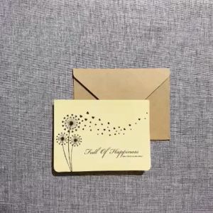 Thiệp quà tặng kèm phong bì phong cách Vintage