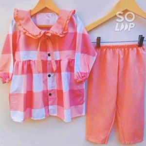 BAJU CANTIK ANAK PEREMPUAN TREND | Setelan Haruka Zavina | Pakaian Muslim | ONESET HARIAN KEKINIAN