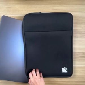 (11-15.6 inchi)MR Sponge ADVANCE Beg Sarung Laptop dengan Poket untuk Inci Notebook Pejabat Laptop Sleeve Bag PocketMR SPONGE ADVANCE Laptop Sleeve Office Case Cover Protective Macbook Accessories Blue Cotton Men Waterproof Fabric Zipper