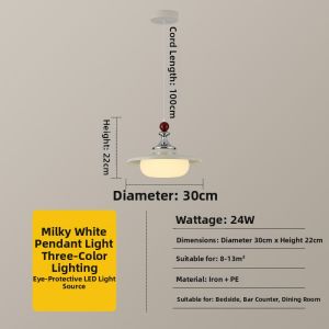 DGY | Vintage Style Bauhaus Flying Saucer 3 Heads Dining Room Chandelier