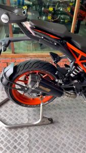 Exhaust Project79 KTM DUKE200 V2 NEW Piping Slip on Muffler Stainless Steel Project79 QPM23SV/BK Accessories Motor