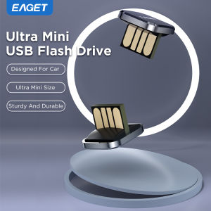 EAGET 8GB/16GB/32GB/64GB Mini Car USB2.0 Flash Drive - U8A Zinc-Alloy Material Plug & Play with Stainless Steel Gift Box