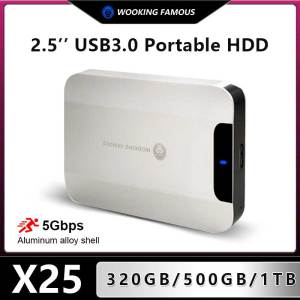 WUKING FAMOUS HD 2.5 External Hard Drive Disk 320GB 500GB 1TB USB3.0 High Speed Storage Compatible for PC Mac Desktop MacBook