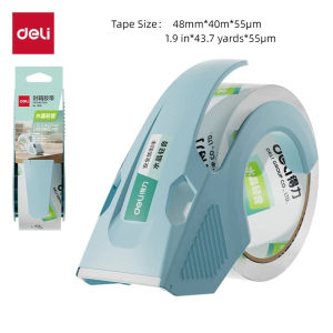 1 Set1.9 inches/4.8cm Tape Dispenser & Tape For packaging shipping and mailing Quiet And Smooth No Splitting Or Tearing.