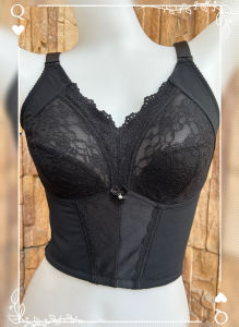 Big Chest Small Full Cup without Steel Ring Slimming Stomach Long Bra Breast Holding Adjustable Body Shaping Intimates Widened Side Drawing