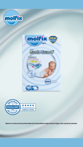 Molfix Rash Guard Tape Baby Diaper (NB54/S72/M54/L52) (1 Pack)