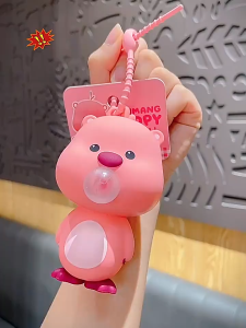 Gantungan Kunci Squishy Blowing Bubble Toys Mainan Penghilang Stress