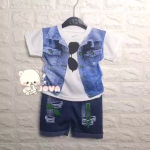 JOVA BAJU BAYI LAKI LAKI SETELAN ANAK COWO LUCU STELAN COWOK 6 12 BULAN KEREN TRENDY KEKINIAN ROMPI KACAMATA