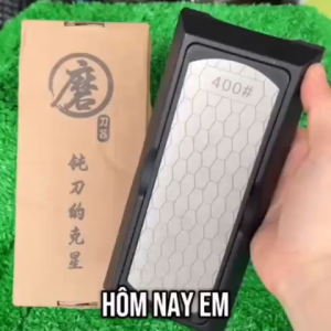 Đá mài 2 mặt phủ kim cương Japan kèm đế mài dao