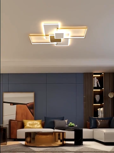 LETOBON LED Ceiling Lights Modern Power 48W /120W Metal Material Tricolor Dimmable Remote Control Luxurious LED Ceiling Lamp Indoor Lighting Bedroom Light Living Room Light Room Light Home Light