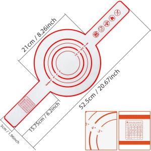 Silicone Bread Sling for Dutch Oven Reusable Baking Mat with Long Handles Non-Stick Sheet Liners for Transferable Dough Pastry