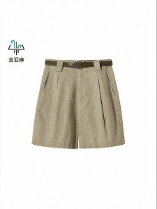 Hotwind | Quần Shorts Vải Cotton Linen Cao Waisted Thoáng Mát