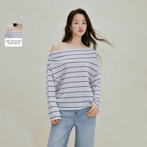 INMAN | Oversized Lazy Loose Color Block Striped Sweater