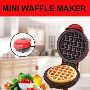 Electric Mini Waffle Maker Machine Breakfast Egg Cake Oven Pan