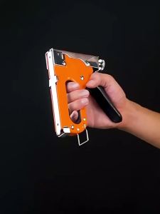 【Ready Stock】4 In 1 Nail Gun DIY Furniture Construction Stapler Upholstery Staple Gun With 800 Staples Home Decor Carpentry Tools