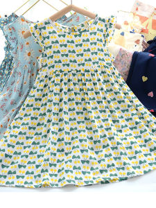 Váy Công Chúa Thời Trang Cho Bé Gái Váy Voan Hoa Cho Bé Gái Váy Chữ a Mùa Hè Cho Bé Gái 2-8 Tuổi Váy Trẻ Em Chất Liệu Polyester