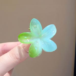 Summer Fresh Gradual Change Frangipani Hair Clip